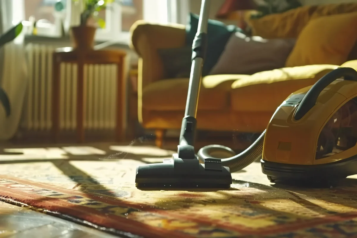 Teppichreinigung mit Staubsauger – Haushaltsreinigung